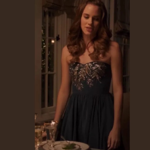 NWOT Rebecca Taylor Embellished Strapless Dress - Picture 2 of 6